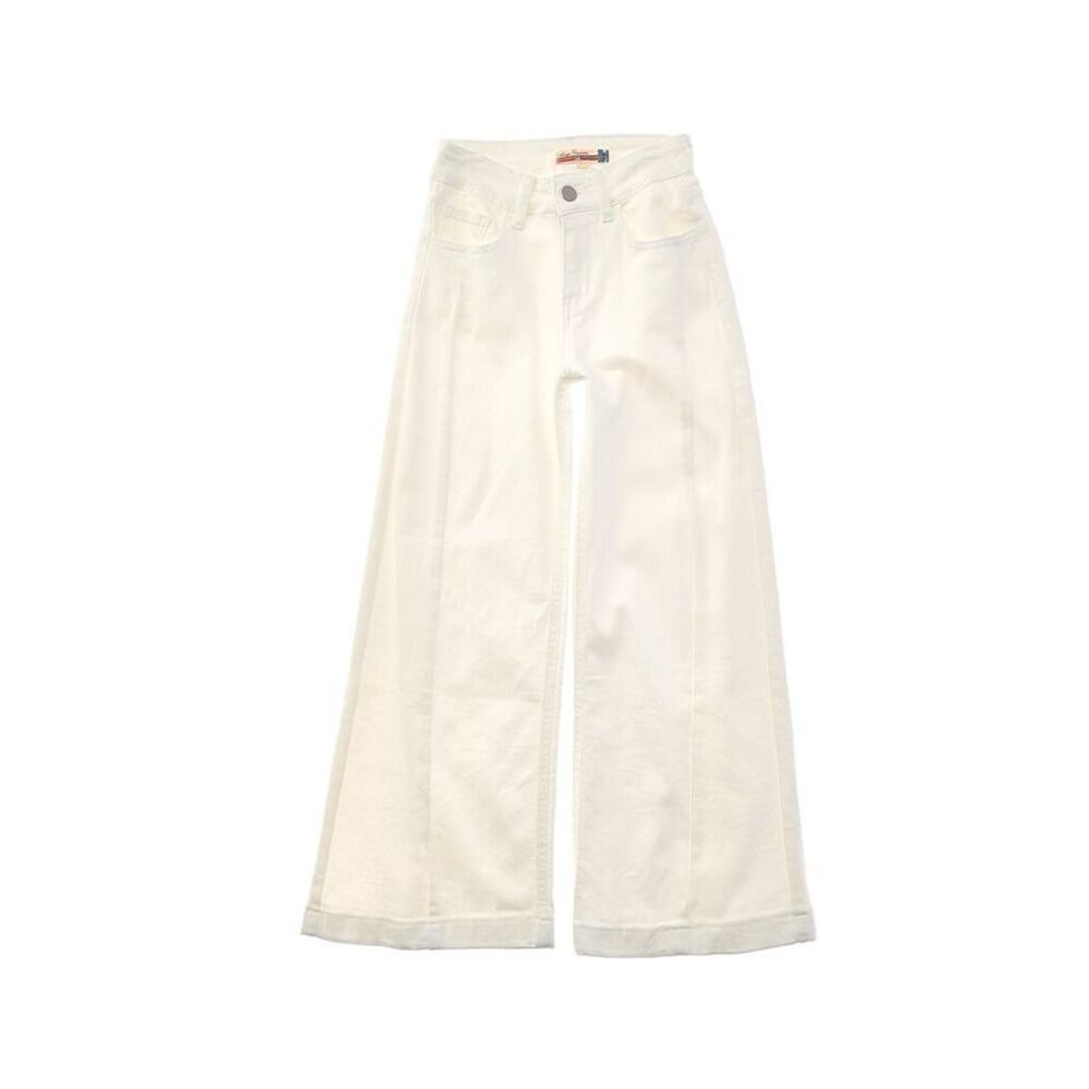 Vintage Havana Girls Pintuck Wide Leg Jean, White